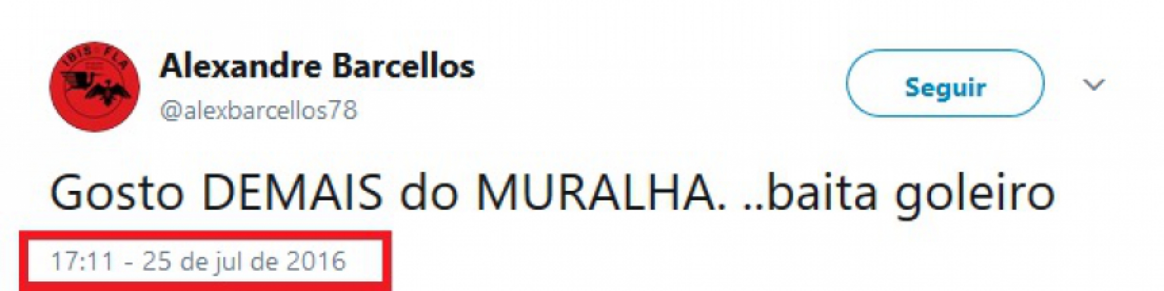 Do céu ao inferno! Criticado por torcedores do Flamengo, Alex Muralha já foi muito bem visto pelos rubro-negros