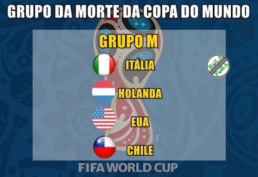 Definição dos grupos da Copa do Mundo da Rússia rendeu brincadeiras na web