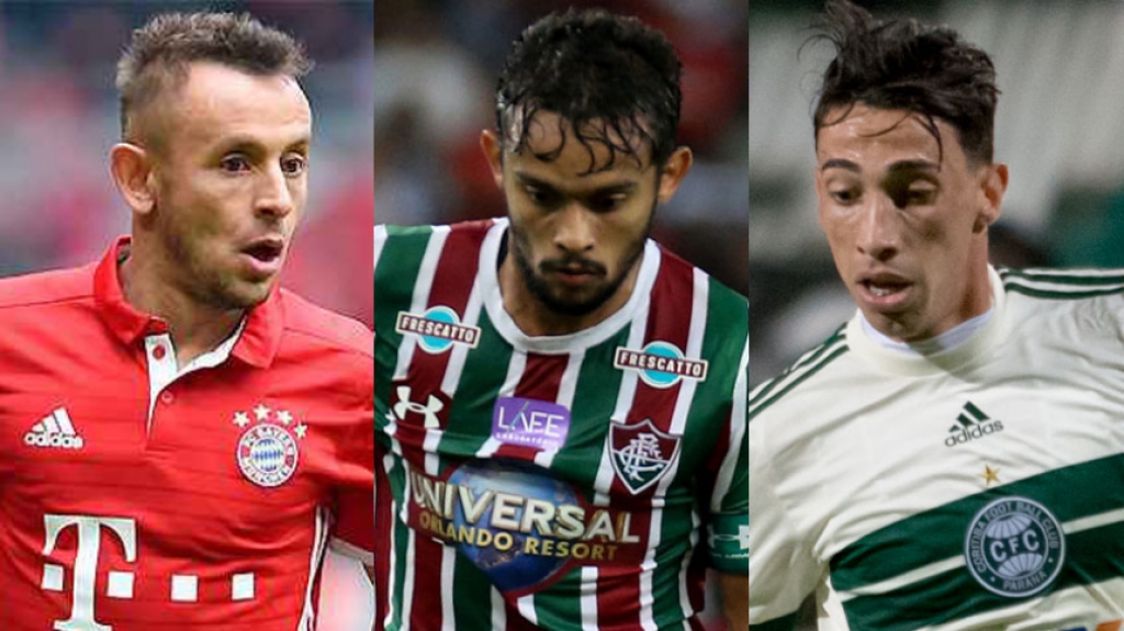 Rafinha (Bayern), Scarpa (Flu) e Rildo (Coritiba)