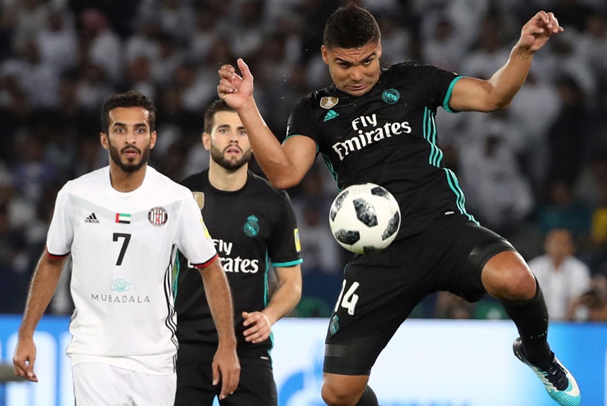 Casemiro - Foi titular na vitória do Real Madrid sobre sobre o Al Jazira, por 2 a 1