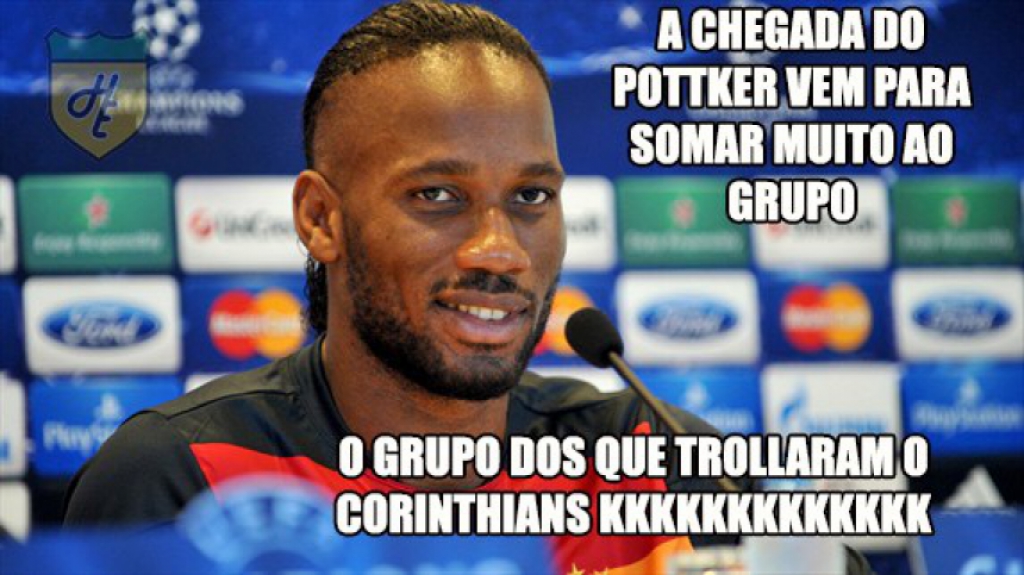09/02/2017 - Corinthians sofreu com as zoações após desistência por Pottker