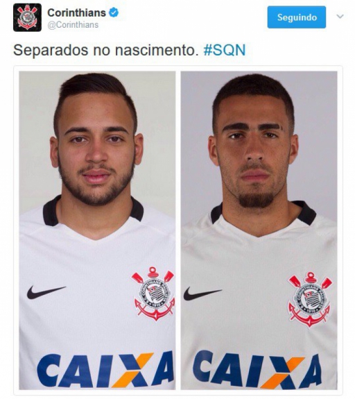 23/02/2017 - O Timão usou bom humor nas redes sociais para brincar com o erro do árbitro