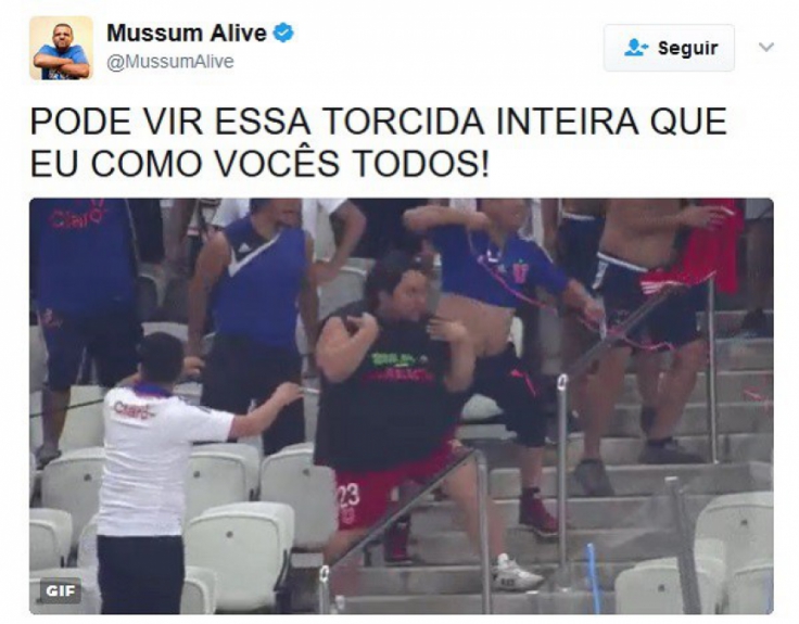 06/04/2017 - Gordinho da La U virou febre na internet após briga em Itaquera