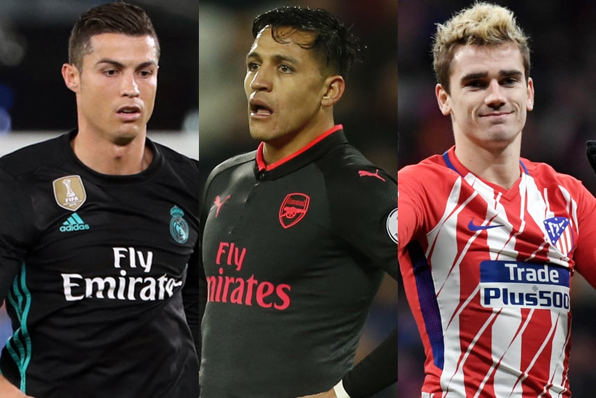 Cristiano Ronaldo + Sánchez + Griezmann