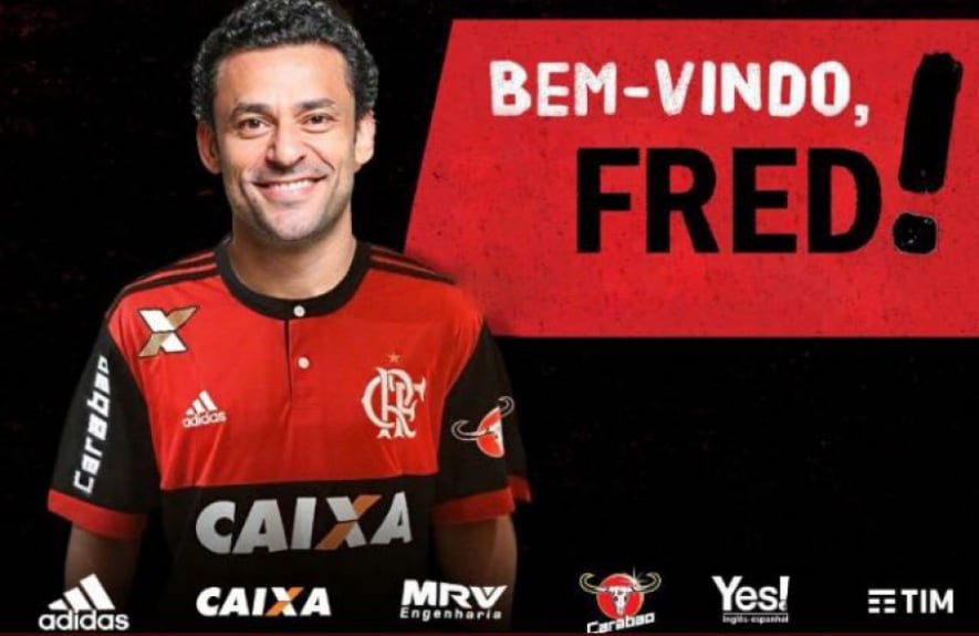Montagem de Fred com a camisa do Fla circula nas redes
