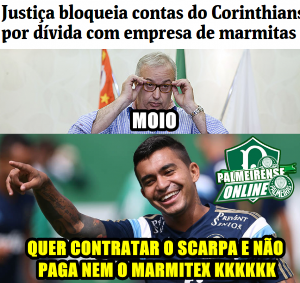 Corinthians não foi perdoado na web após polêmica com empresa de marmitas
