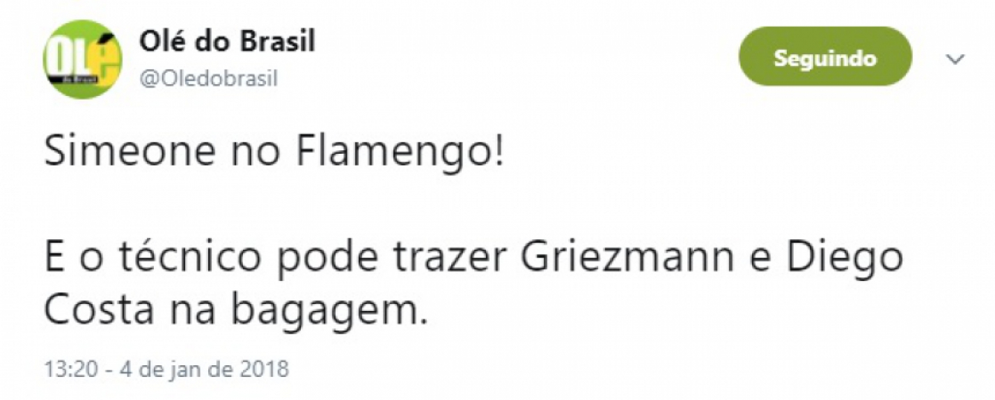 Possível consulta do Flamengo por Diego Simeone não foi perdoada na internet