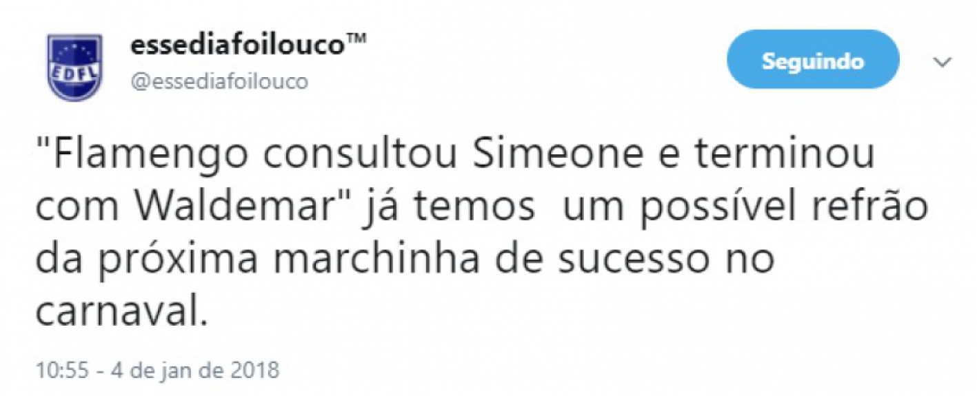 Possível consulta do Flamengo por Diego Simeone não foi perdoada na internet