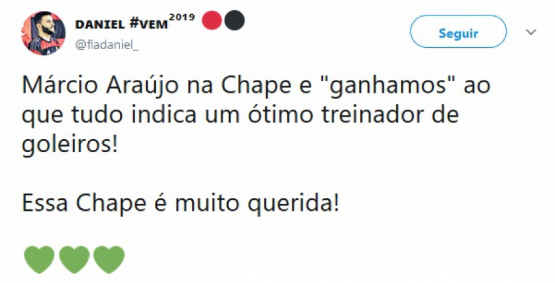 Nas redes sociais, flamenguistas comemoraram a saída de Márcio Araújo
