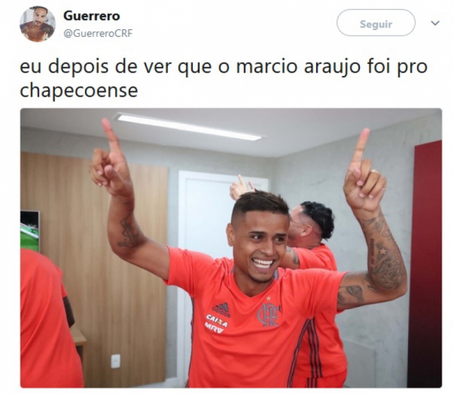 Nas redes sociais, flamenguistas comemoraram a saída de Márcio Araújo