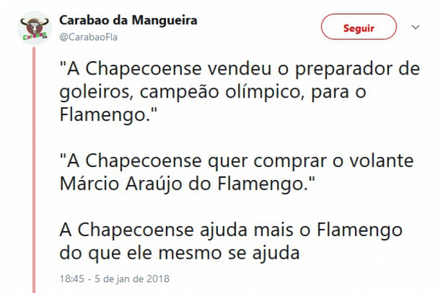 Nas redes sociais, flamenguistas comemoraram a saída de Márcio Araújo