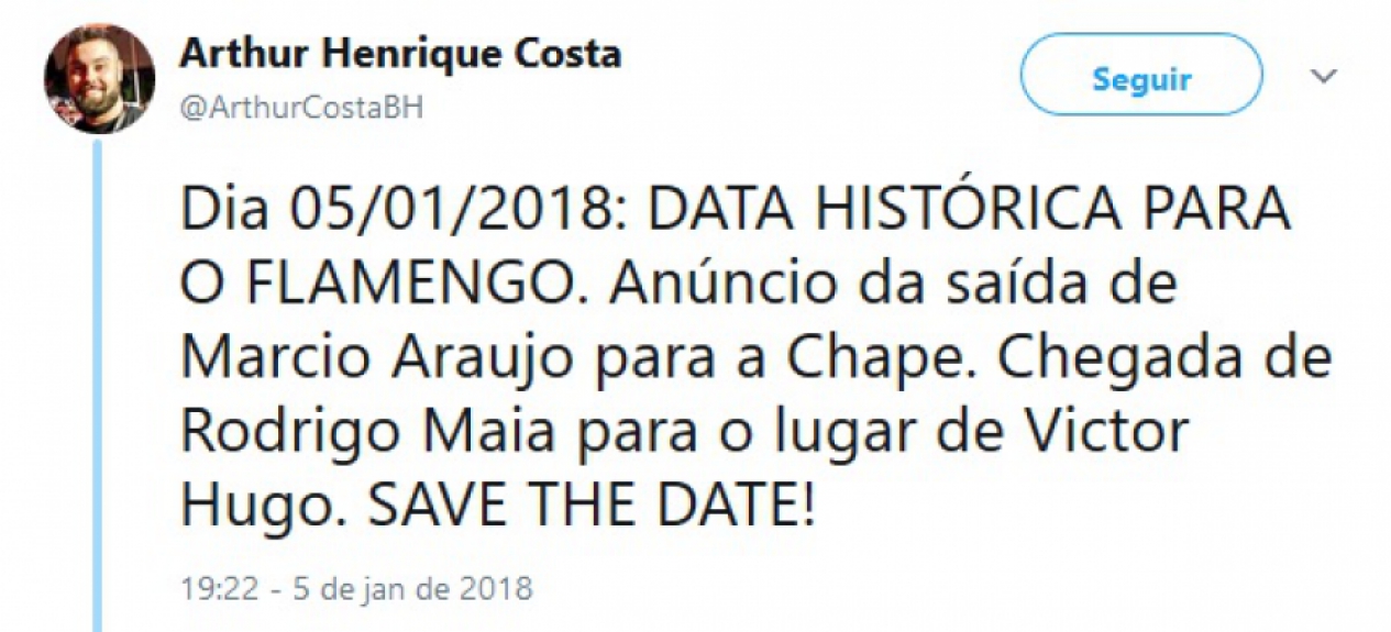 Nas redes sociais, flamenguistas comemoraram a saída de Márcio Araújo