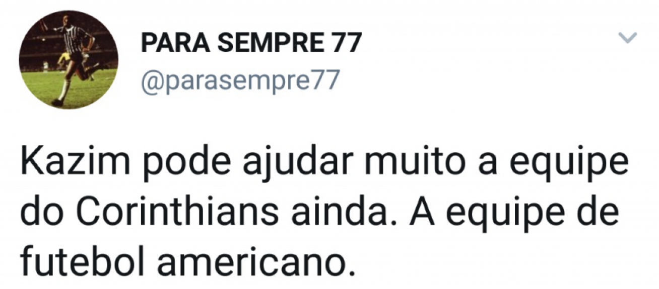 Kazim foi alvo de críticas e piadas após derrota do Corinthians na estreia do Paulistão