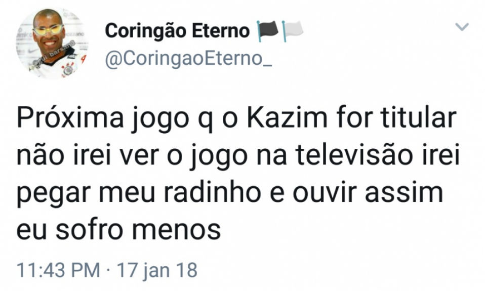 Kazim foi alvo de críticas e piadas após derrota do Corinthians na estreia do Paulistão