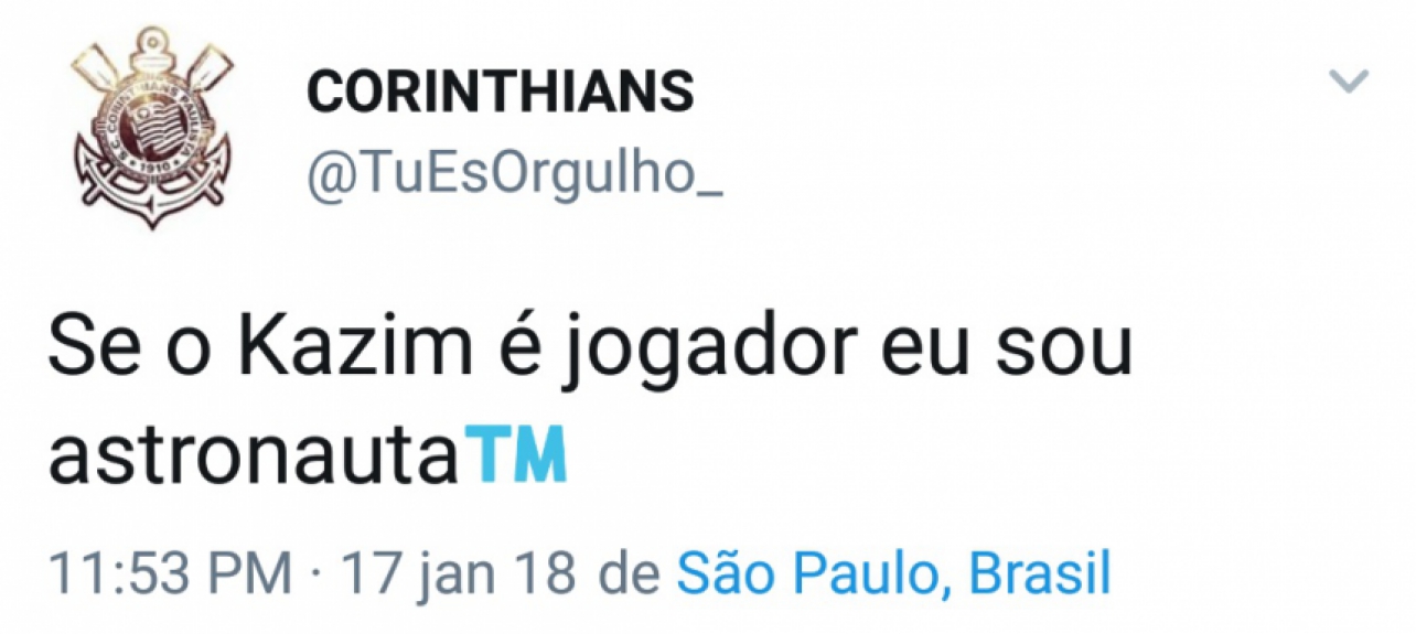 Kazim foi alvo de críticas e piadas após derrota do Corinthians na estreia do Paulistão
