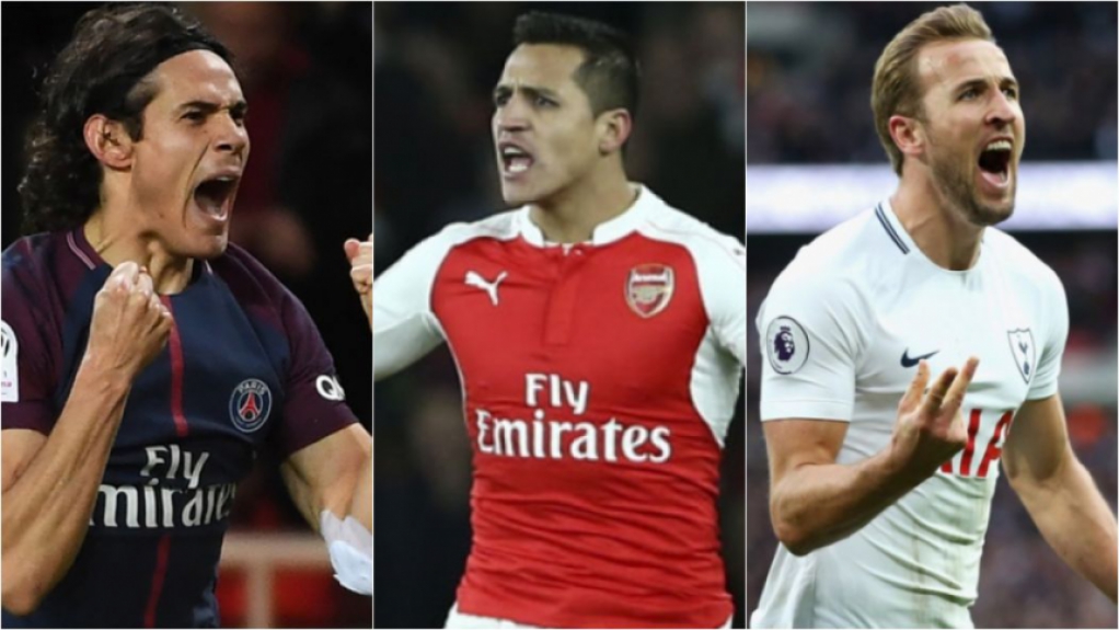 Cavani, Sánchez e Kane