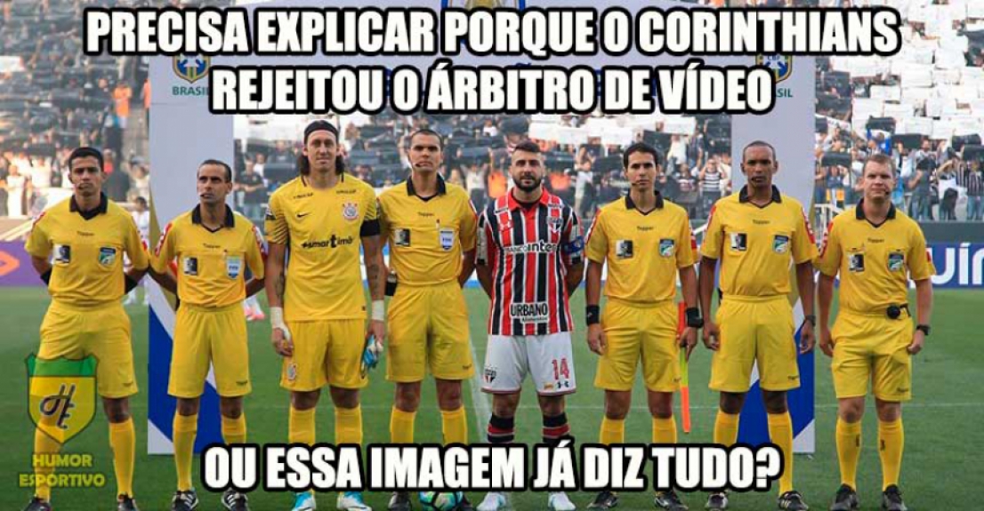 Torcedores rivais ironizam voto do Corinthians sobre o uso do VAR