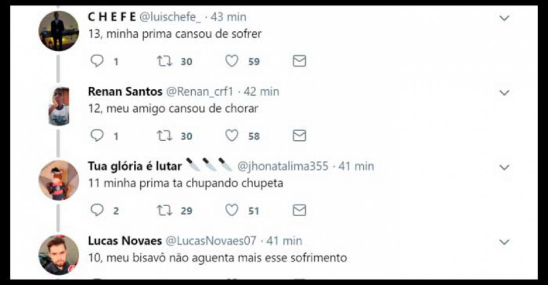 E mais pessoas entravam na onda de eliminar alvinegros