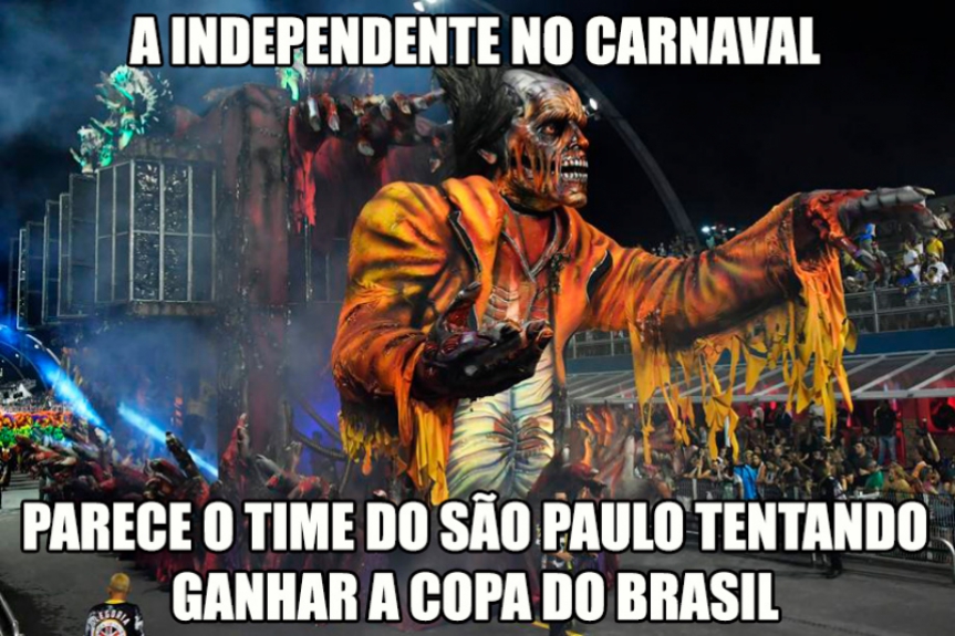 Queda da Independente no Carnaval vira assunto na web
