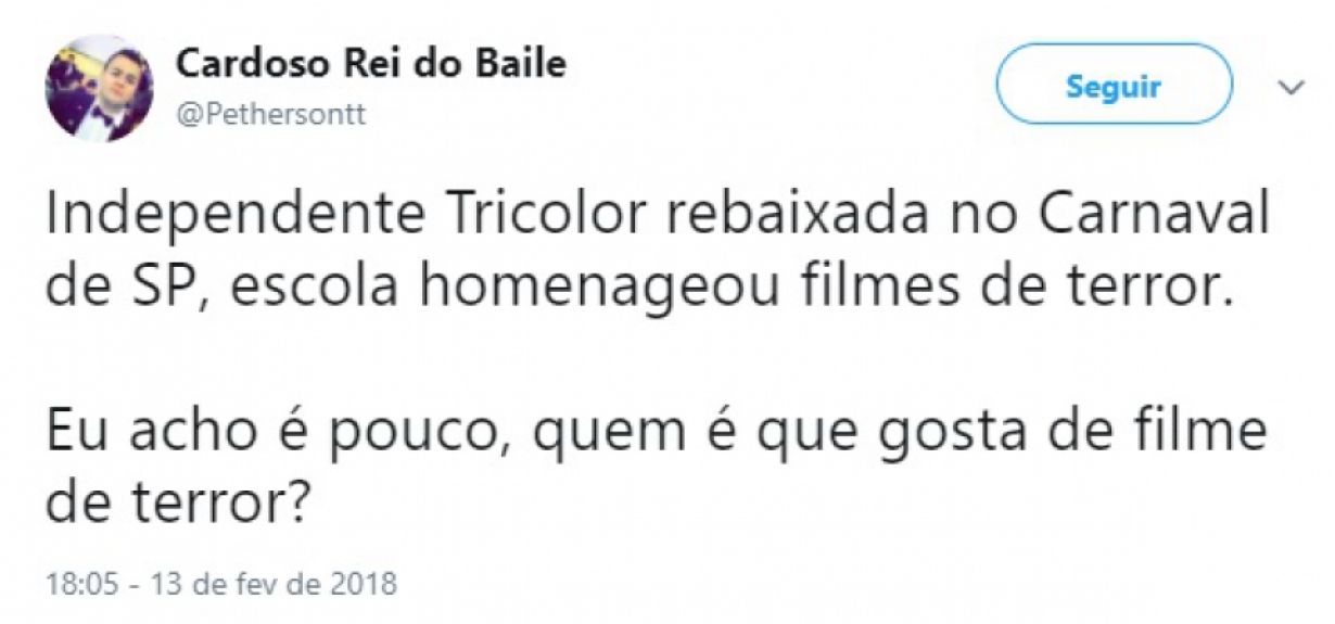 Queda da Independente no Carnaval vira assunto na web