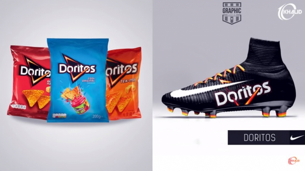 Chuteira personalizada do Doritos
