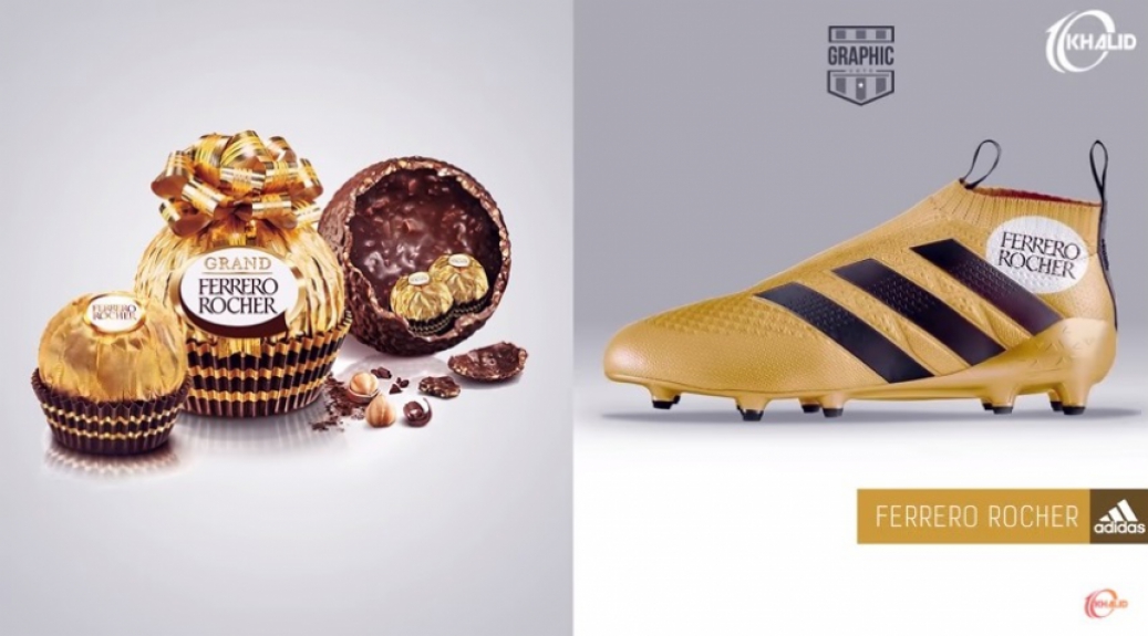 Chuteira personalizada do Ferrero Rocher