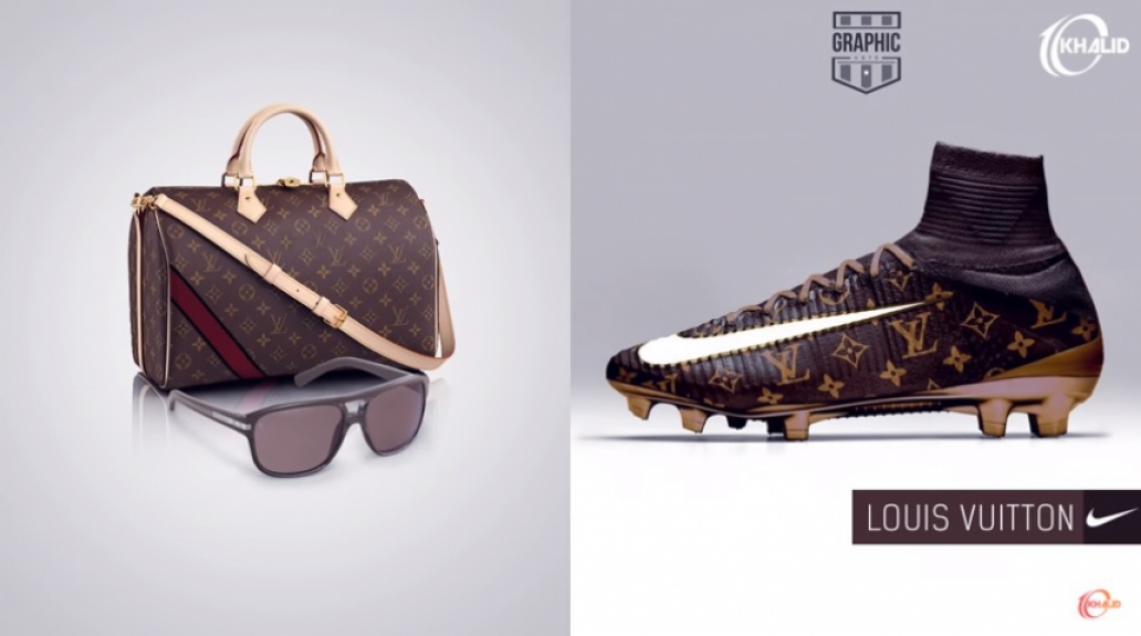 Chuteira personalizada da Louis Vuitton (essa deve ser cara, hein?!)