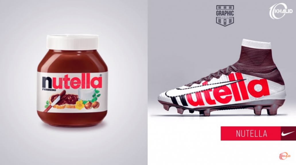 Chuteira personalizada da Nutella