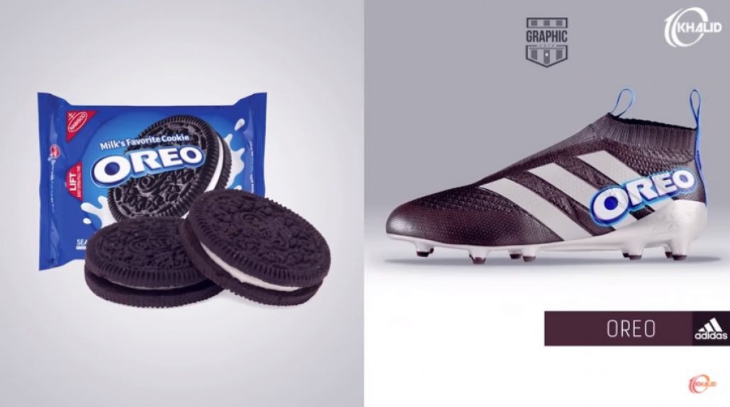 Chuteira personalizada da Oreo