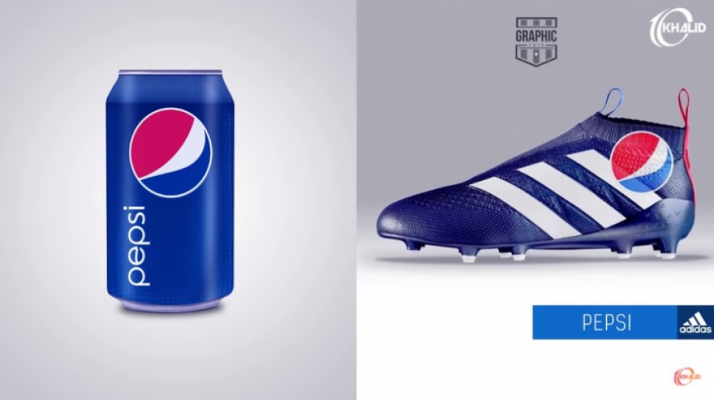 Chuteira personalizada da Pepsi