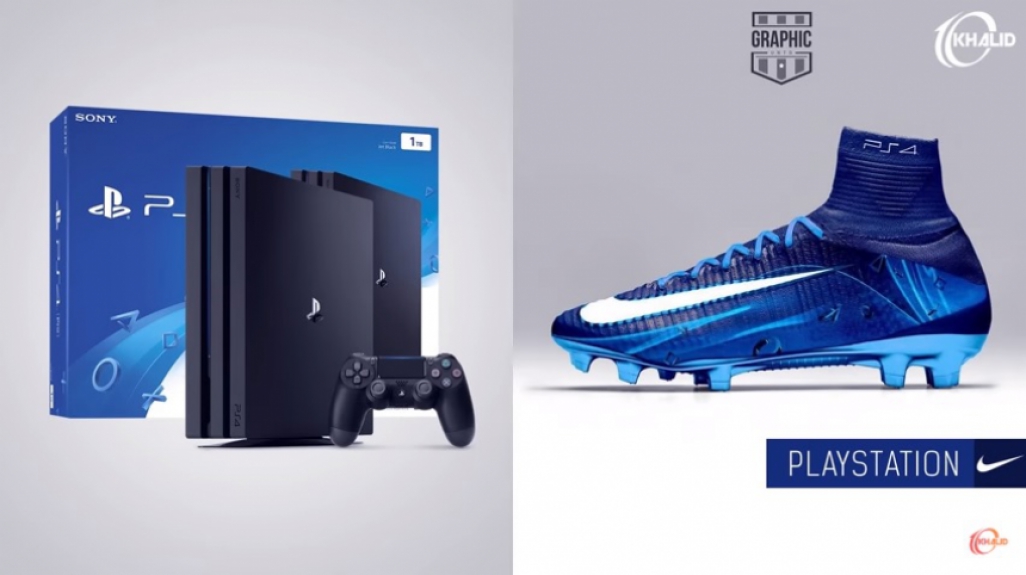 Chuteira personalizada do Playstation