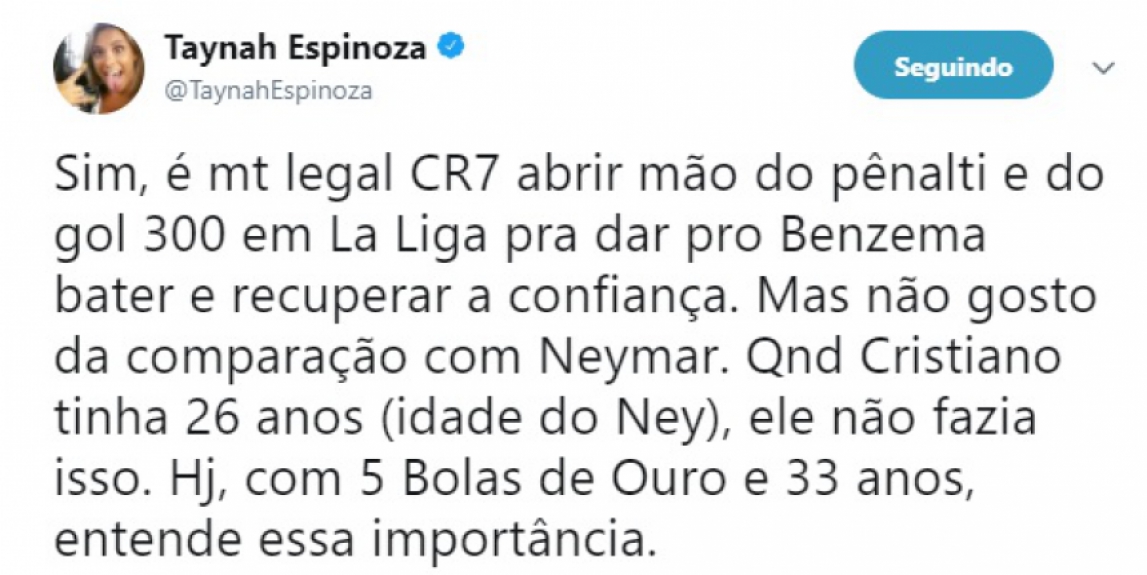 Na web, torcedores e jornalistas repercutiram a atitude de CR7