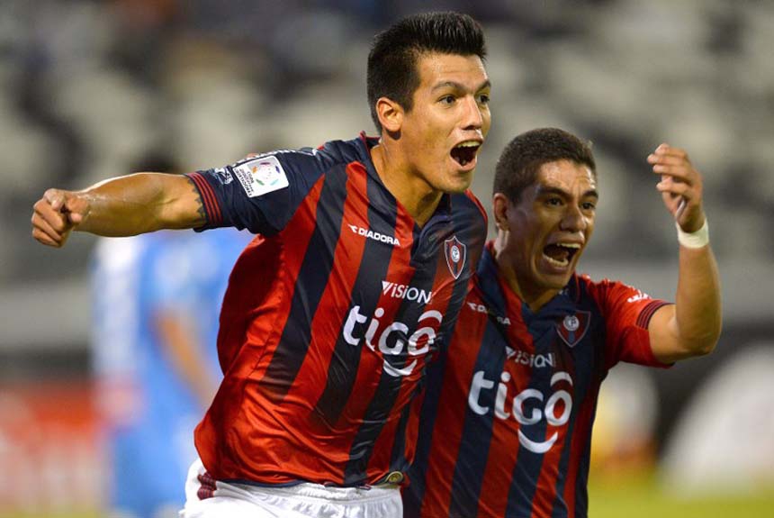 A edição de 2014 teve dois artilheiros com cinco gols: o paraguaio Julio dos Santos do Cerro Porteño e o uruguaio Nicolás Olivera do Defensor