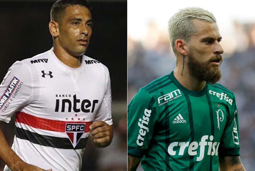 Montagem - Under Armour (São Paulo) e Palmeiras (Adidas)