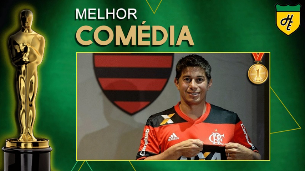 Melhor comédia: Darío Conca em campo pelo Flamengo