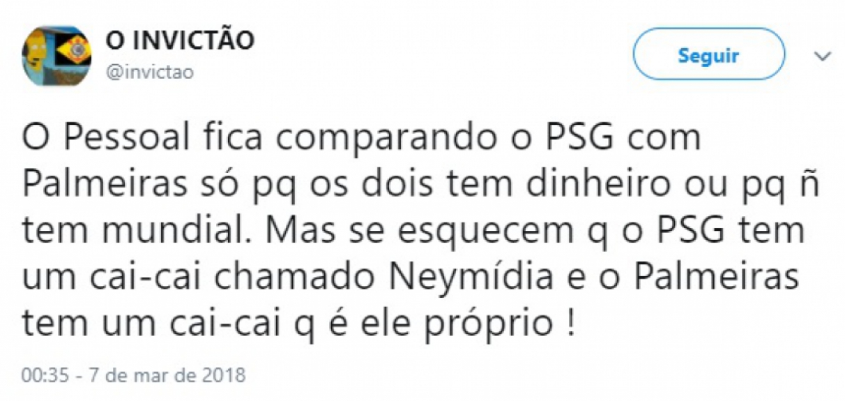 Rivais comparam PSG ao Palmeiras