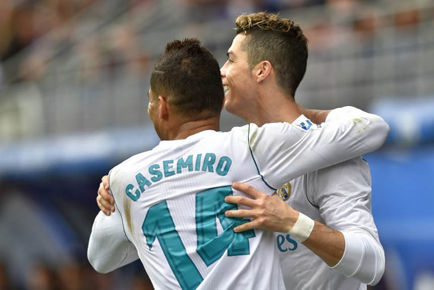 CASEMIRO (REAL MADRID): Casemiro também teve uma atuação razoável, deu sua tradicional consistência ao meio campo merengue, mas não foi tão efetivo no apoio ofensivo.
