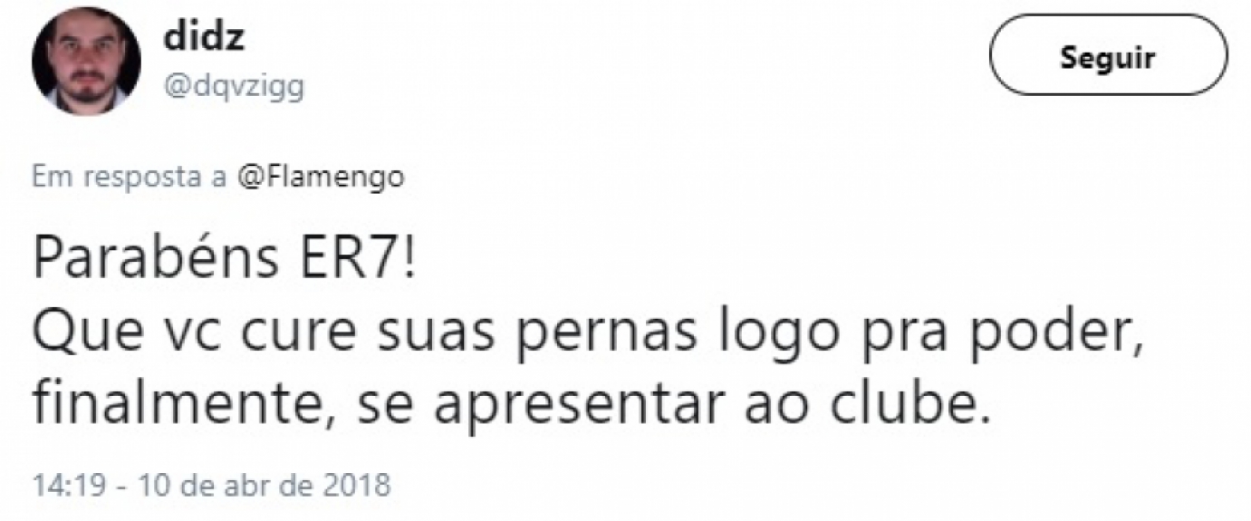 Rubro-negros aproveitaram post de parabéns para cornetar Éverton Ribeiro