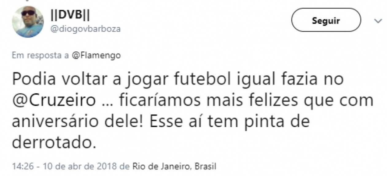 Rubro-negros aproveitaram post de parabéns para cornetar Éverton Ribeiro