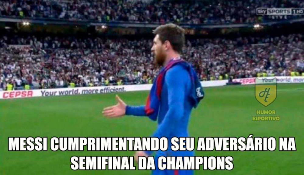 Zoações ao Barcelona tomaram conta da web após eliminação da Liga dos Campeões