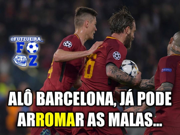 Zoações ao Barcelona tomaram conta da web após eliminação da Liga dos Campeões