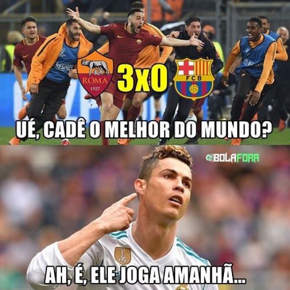 Zoações ao Barcelona tomaram conta da web após eliminação da Liga dos Campeões