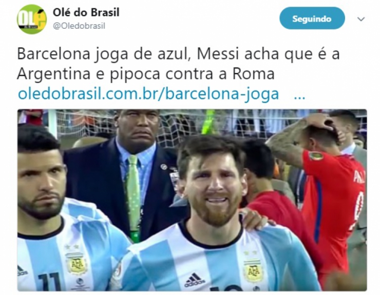 Zoações ao Barcelona tomaram conta da web após eliminação da Liga dos Campeões