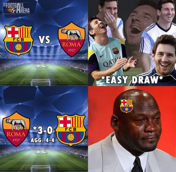 Zoações ao Barcelona tomaram conta da web após eliminação da Liga dos Campeões