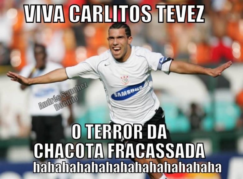 Gol de Tevez no Allianz Parque rendeu memes da torcida do Corinthians