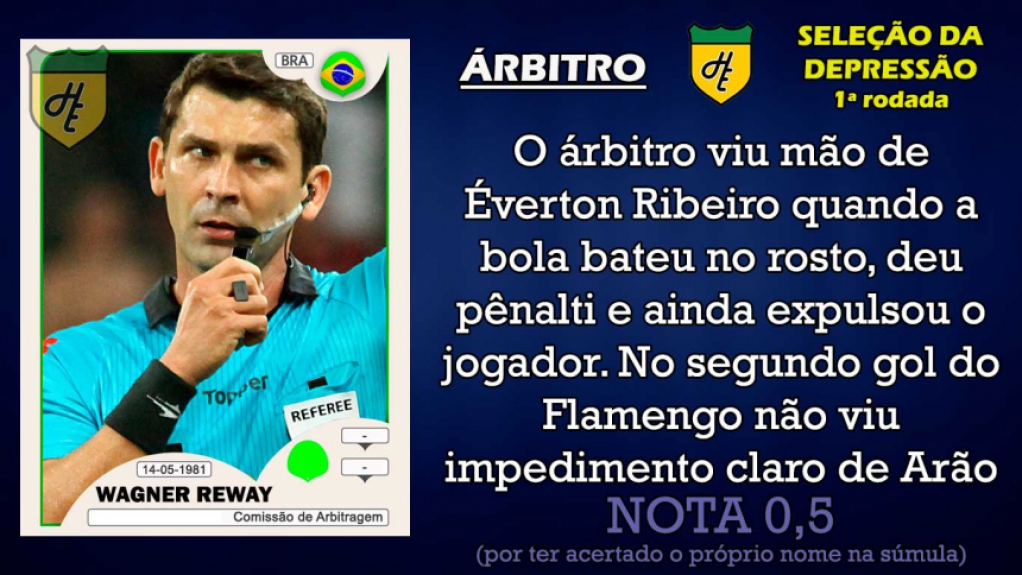 Piores da 1ª rodada: árbitro