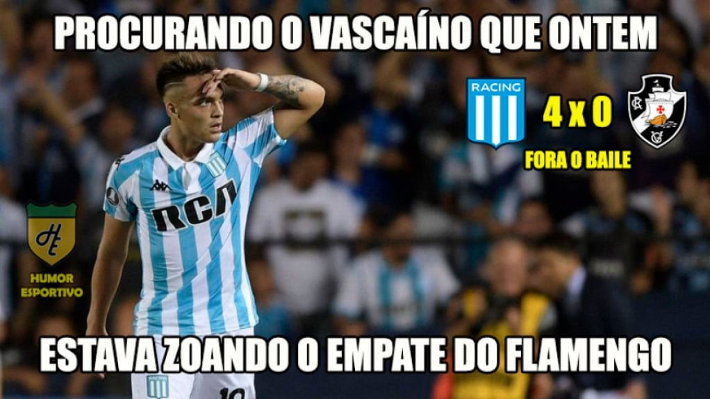Vasco é alvo dos memes após ser goleado na Libertadores