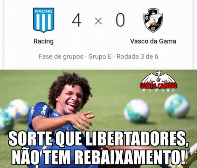 Vasco é alvo dos memes após ser goleado na Libertadores