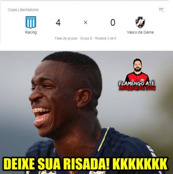 Vasco é alvo dos memes após ser goleado na Libertadores