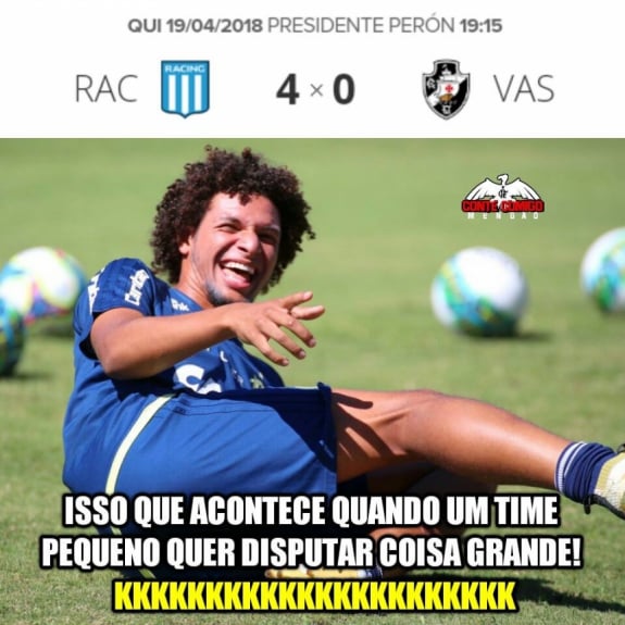 Vasco é alvo dos memes após ser goleado na Libertadores